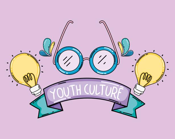 Youth culture cartoons vector