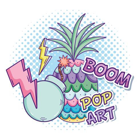 Pop art cartoons vector