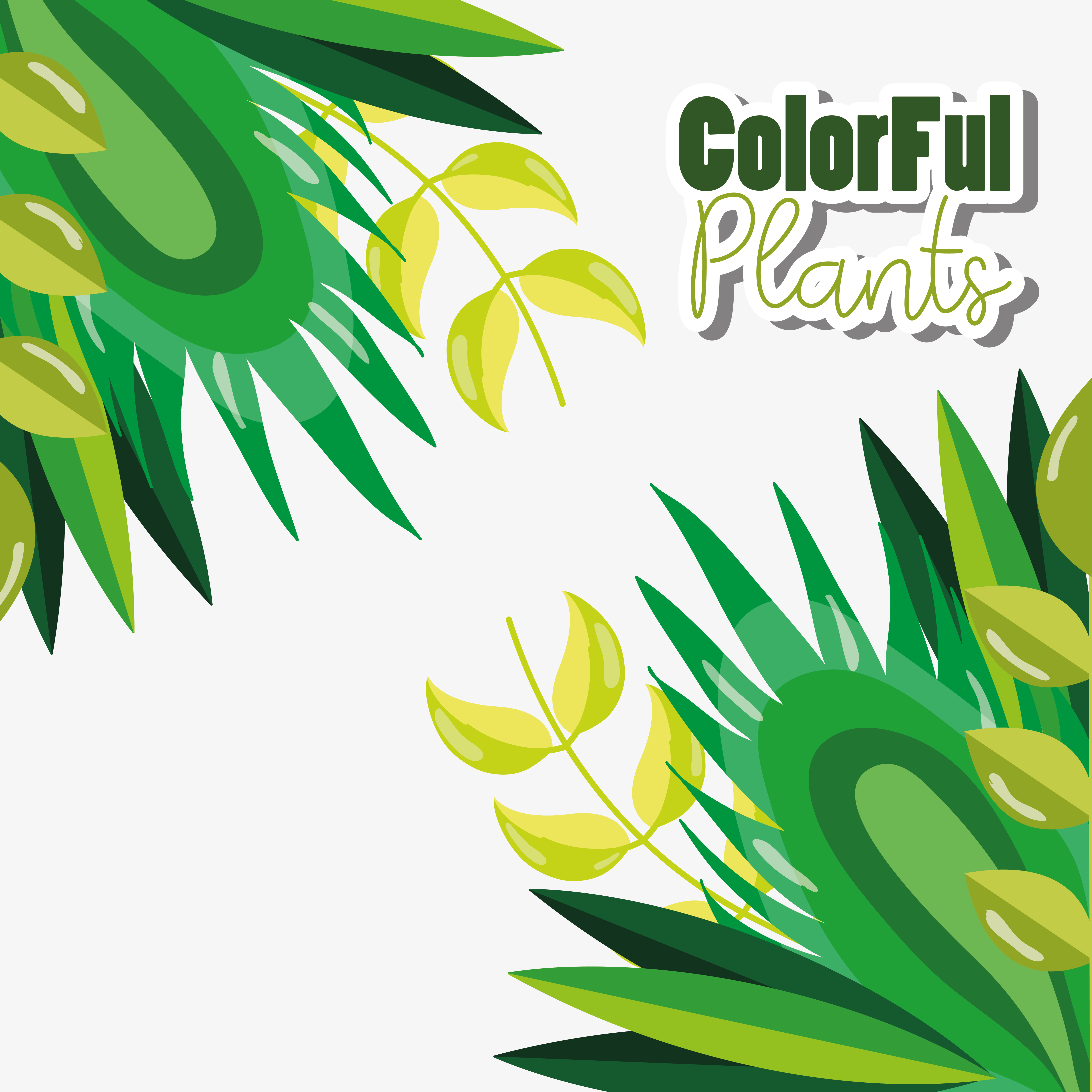 Green leaves cartoon 636853 Vector Art at Vecteezy