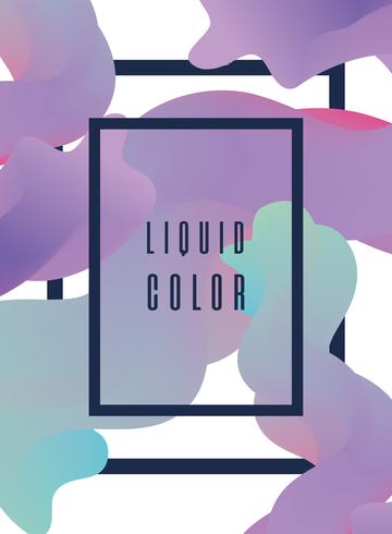 Futuristic liquid worm poster vector