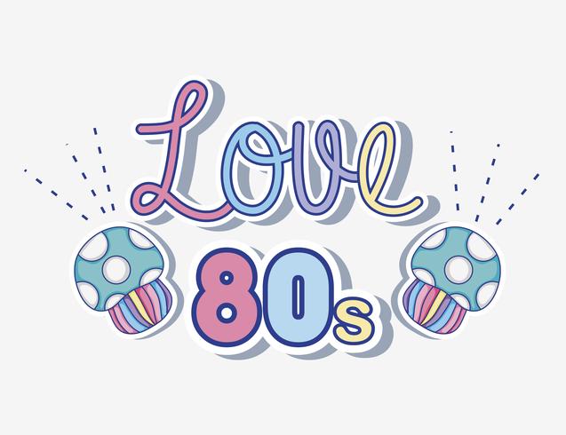 I love 80s cartoons vector