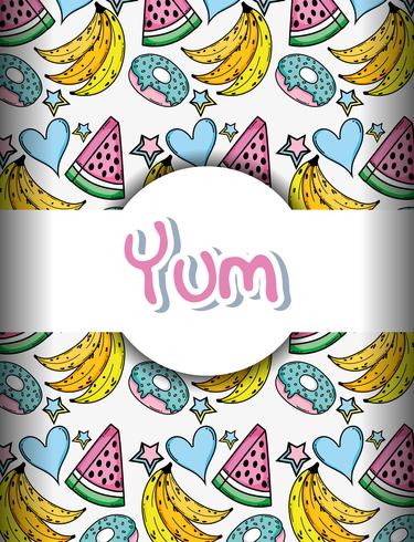 Pop art background vector