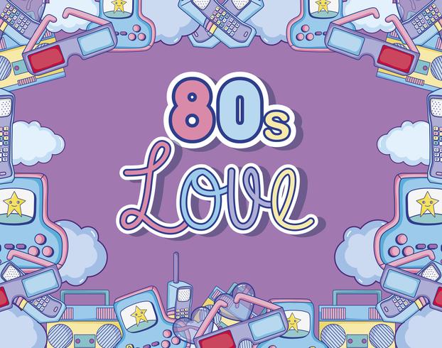 I love 80s cartoons vector