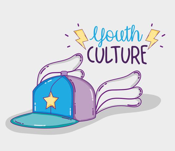 Youth culture cartoons vector