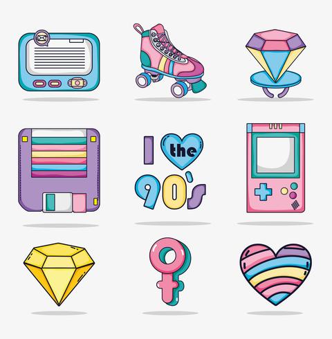 I love 90s cartoons vector
