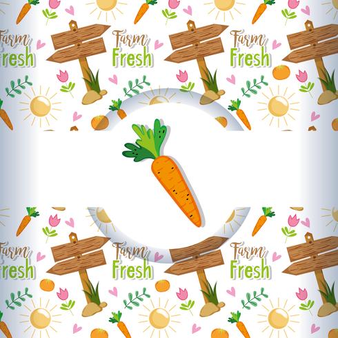 Farm fresh background vector