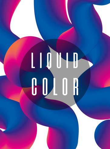 Futuristic liquid worm poster vector