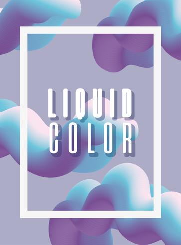 Futuristic liquid worm poster vector