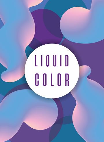 Futuristic liquid worm poster vector