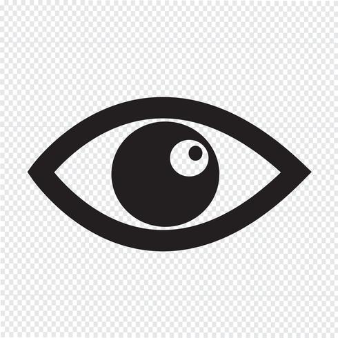 Eye icon  symbol sign vector