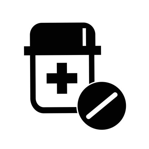 icono de medicina símbolo signo vector