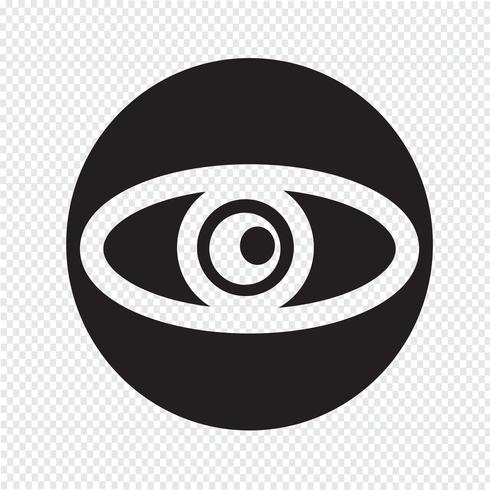 Icono de ojo símbolo de signo vector