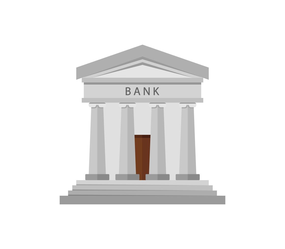Bank icon on a white background 637467 Vector Art at Vecteezy