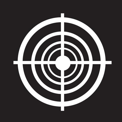 icono de destino símbolo signo vector