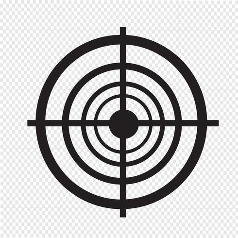 target icon  symbol sign vector