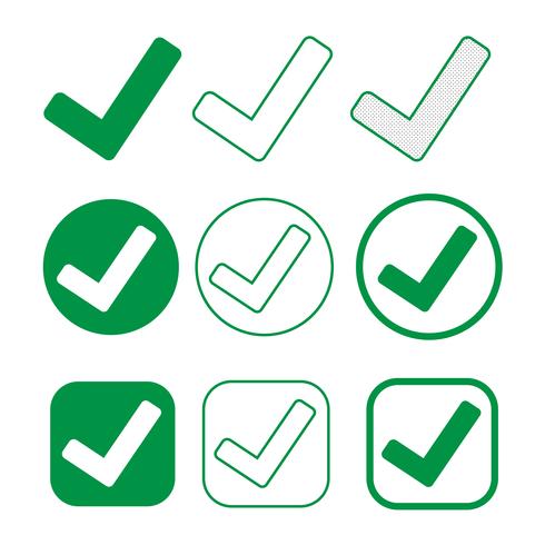 Simple Tick icon accept approve sign vector