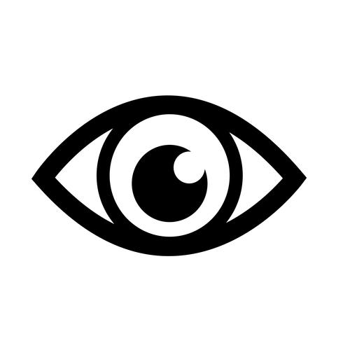 eye icon  symbol sign vector