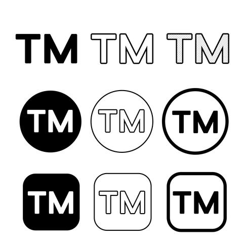 Trade Mark icon symbol sign vector