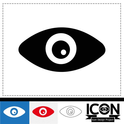 icono de ojo símbolo de signo vector