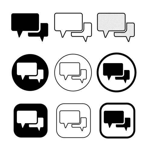 speech bubbles icon symbol sign vector