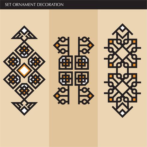 Luxury  Japanese, calligraphic, Aztec elegant ornament lines vector