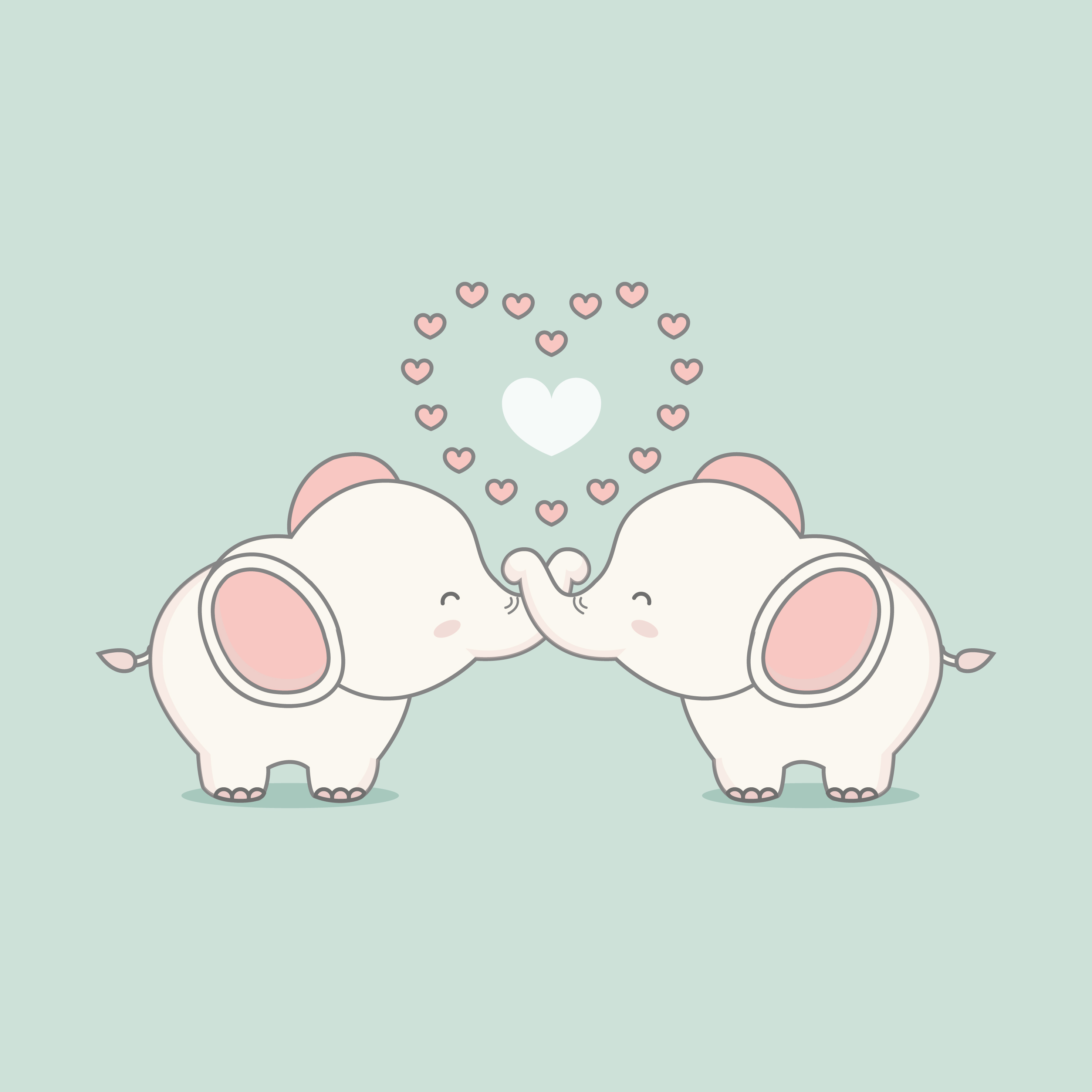 Free Free 268 Elephant Love Svg SVG PNG EPS DXF File