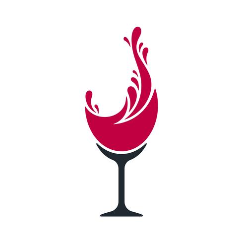 Wine splash vector illustration