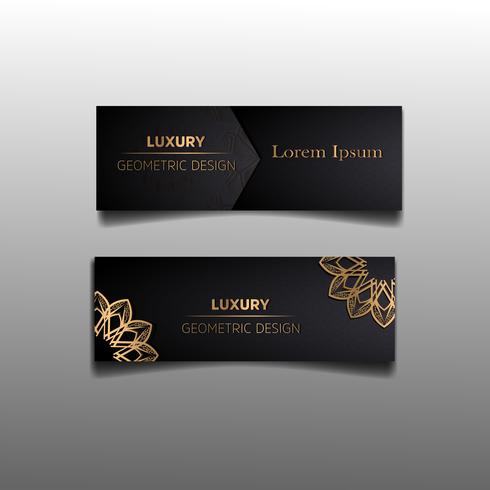  banner set luxury vector