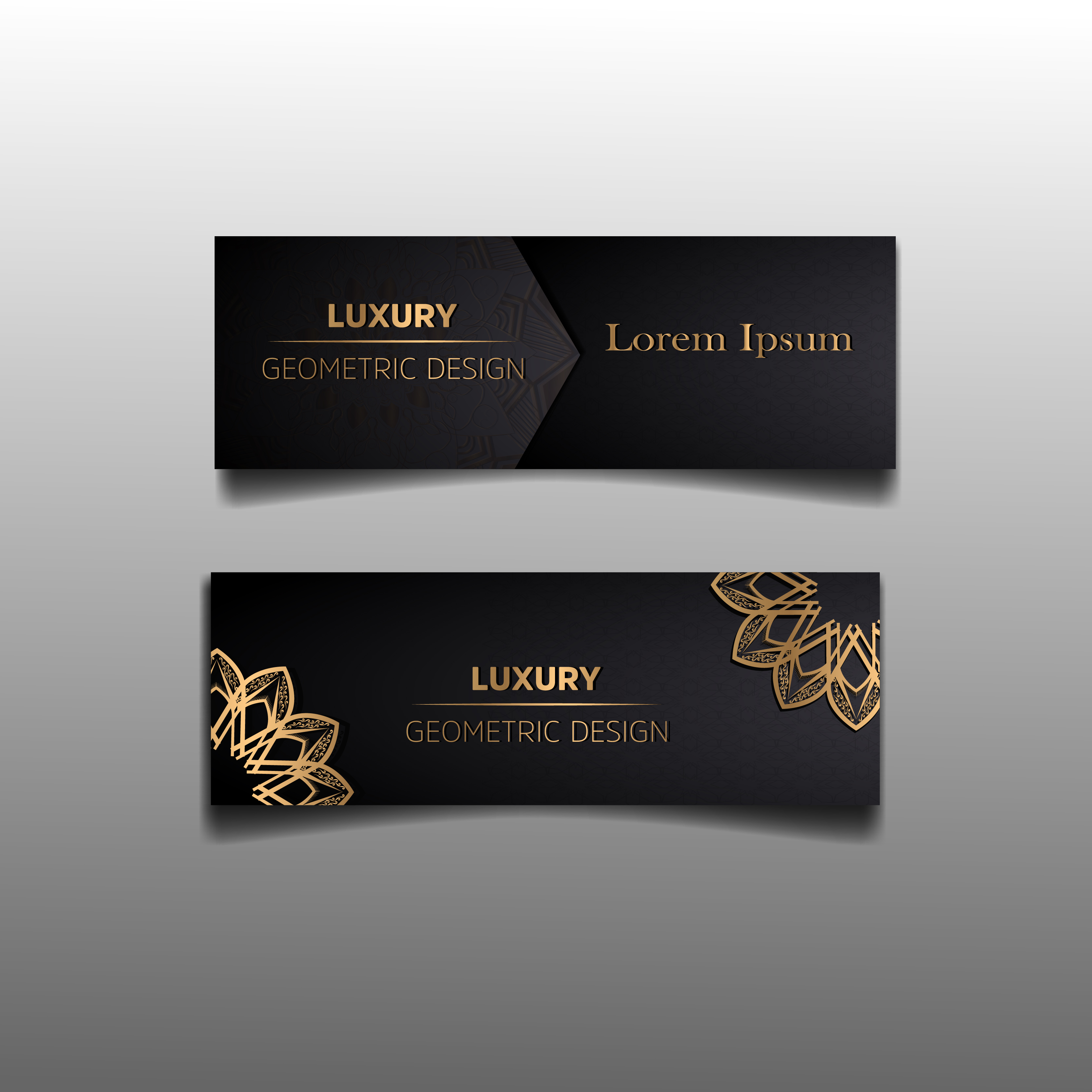 banner set luxury 638209 Vector Art at Vecteezy