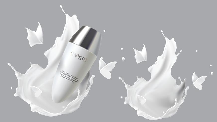 Promo poster for roll-on deodorant vector