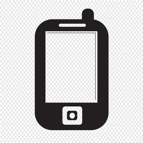 Mobile phone icon vector