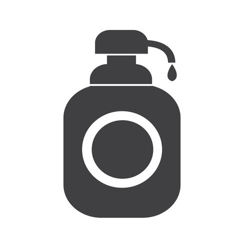 Shower Gel, Liquid Soap Dispenser Icon vector