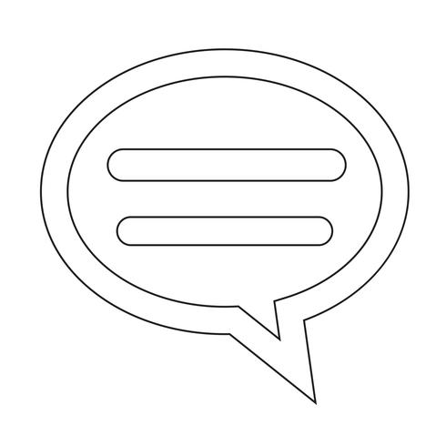  talking bubble chat icon vector