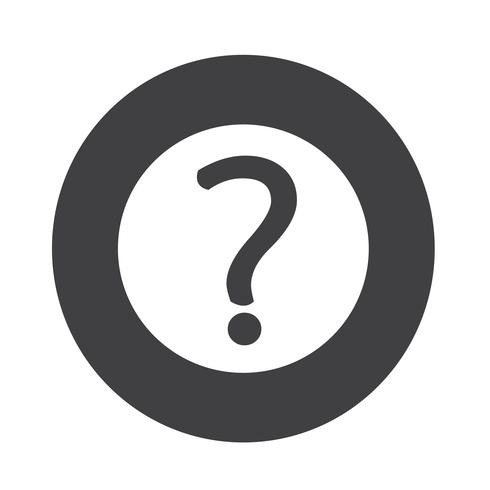 Question mark sign icon vector