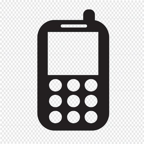 Mobile phone icon vector