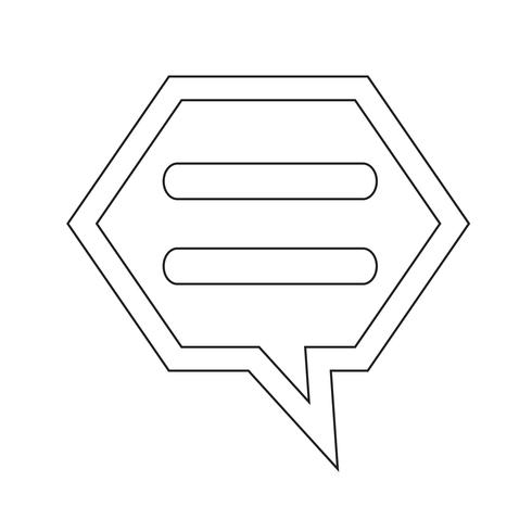 talking bubble chat icon vector