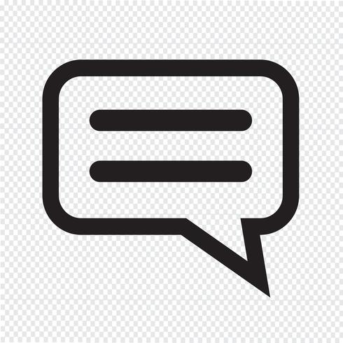 talking bubble chat icon vector