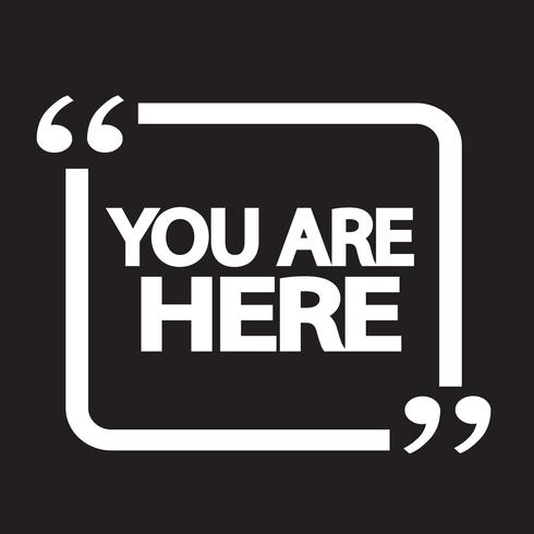 You are here icon vector