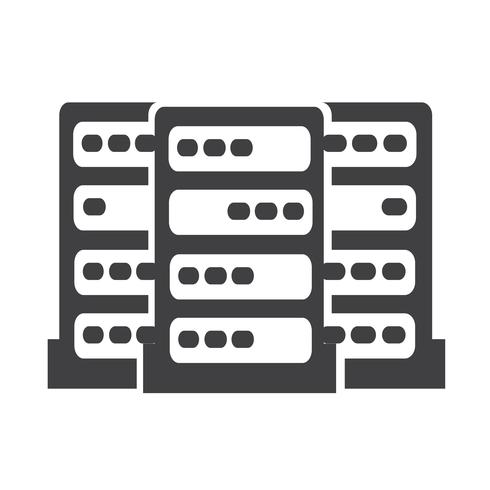 Computer Server icon vector