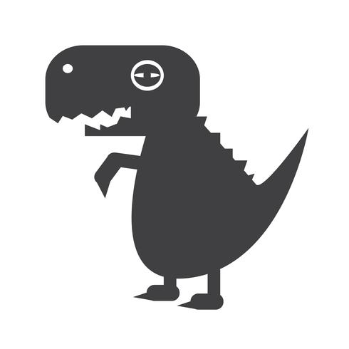 Icono de dinosaurio Tyrannosaurus vector