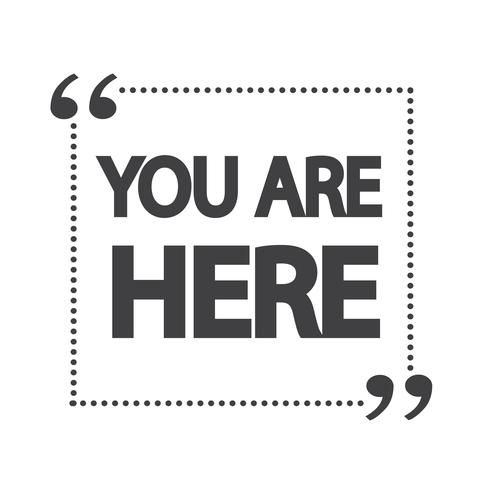 You are here icon vector