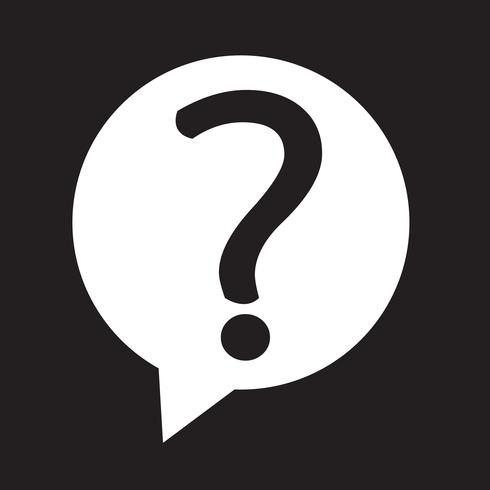 Question mark sign icon vector