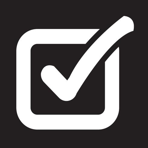 Check list button icon vector