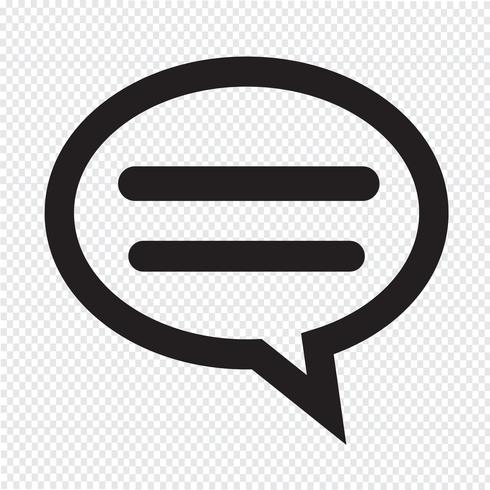  talking bubble chat icon vector