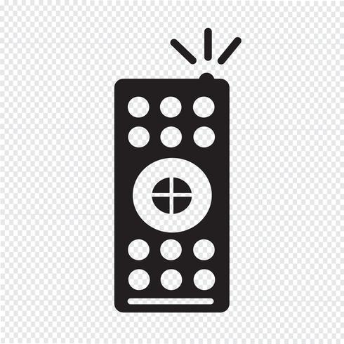 icono de control remoto de tv vector