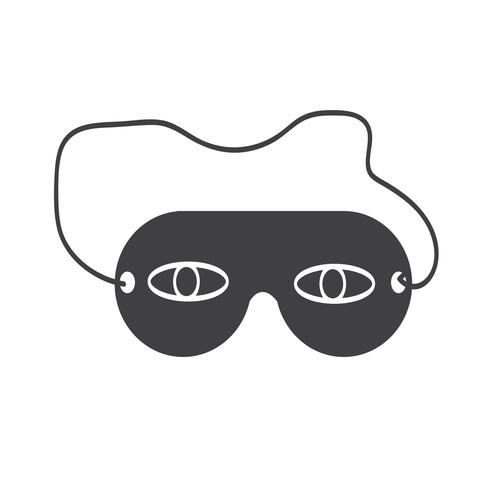 sleep eye mask icon vector