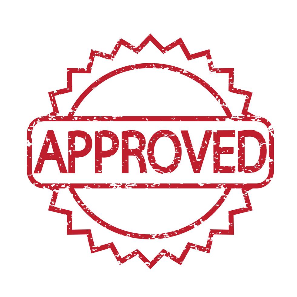 stamp approved with red text 638880 Vector Art at Vecteezy
