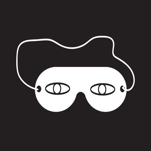 sleep eye mask icon vector
