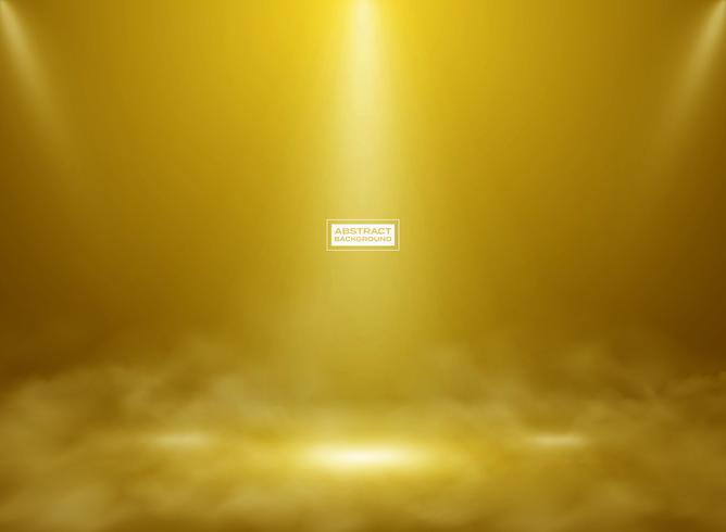 Abstract Gold Color Studio Mockup Background Decorating For