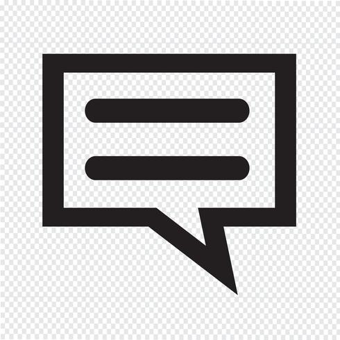 talking bubble chat icon vector